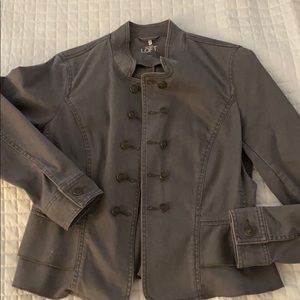 Loft Denim military inspired cropped jacket